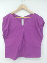 ◇ innowave イノウェーブ Vネック 大人女子 ノースリーブ ブラウス カットソー サイズM パープル レディース メンズ P 【中古】