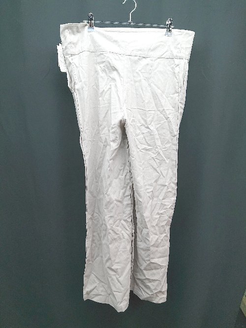 ◇ ◎ ●未使用● Girly Doll ガーリードール リボン 薄手 シンプル オシャレ パンツ サイズL ベージュ レディース E 【中古】