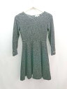 ◇ PROPORTION BODY DRESSING Vネック バックジップ 裏地 起毛 長袖 ショート丈 ワンピース サイズ1 グレー レディース E 【中古...