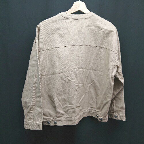 ◇ le.coeur bianc カジュアル シンプル フロントボタン 胸ポケット 長袖 ジャケット 表記なし ベージュ レディース E 【中古】