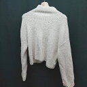 ◇ MERCURYDUO 秋冬素材 ハイネック バックリボン スリット 長袖 ニット サイズF オフホワイト レディース E 【中古】