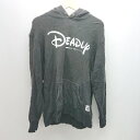 ◇ SABBAT13 サバトサーティーン フード カジュアル Disney 長袖 パーカー サイズXL ブラック レディース E 【中古】(4)