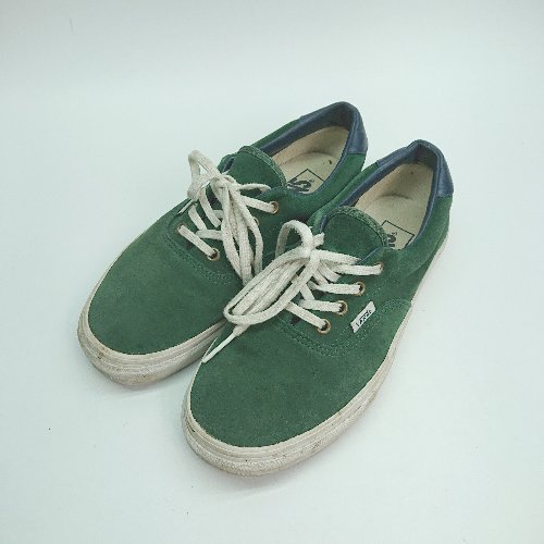 ◇ VANS ヴァンズ カジュアル ラウンドトゥ ユニセックス スニーカー サイズ24.0 グリーン レディース メンズ E 【中古】
