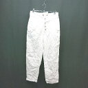 ◇ ◎ Mangroue カジュアル シンプル ベルト フロントボタン パンツ サイズM ホワイト レディース E 【中古】