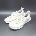 ◇ adidas アディダス HWA1Y3001 メッシュ レースアップ スニーカー サイズ23.5 グレー レディース E 【中古】
