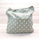 ◇ Cath Kidston カジュアル ドット柄 水玉模様 ストライプ柄 トートバッグ カーキ レディース E 【中古】