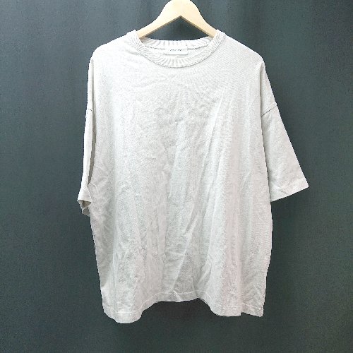 ◇ remer リメール カジュアル シンプル 無地 ビックシルエット 半袖 Tシャツ サイズM ライトグレージュ メンズ E 【中古】
