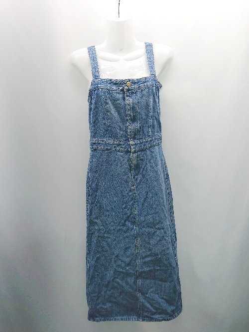 ◇ Lee リー ViSコラボ商品 デニム生地 カジュアル ロング丈 ワンピース サイズS ブルー系 レディース E 【中古】