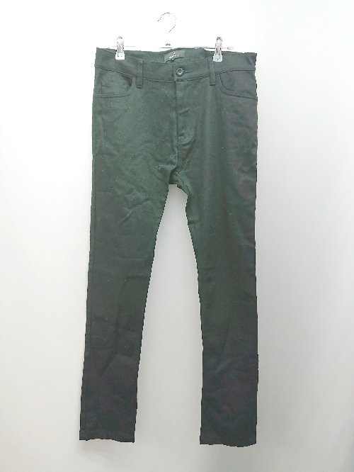 ◇ MONO-MART モノマート チャックボタン閉め 無地 シンプル ジーンズ サイズL ブラック メンズ E 【中古】