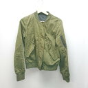 ◇ moussy マウジー リバーシブル ポケット メンズライク 長袖 ブルゾン サイズ2 カーキ レディース E 【中古】