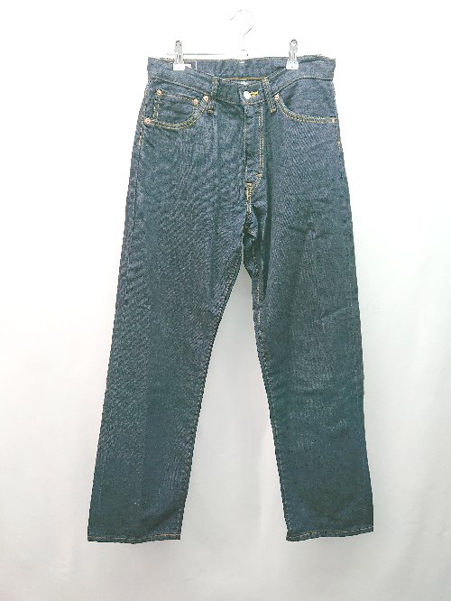 ◇ EDWIN エドウィン ステッチ ジップフライ カジュアル デニムパンツ サイズS ネイビー系 レディース E 【中古】