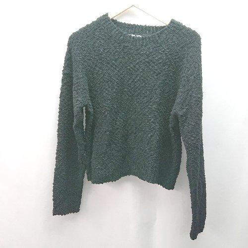 ◇ fifth フィフス カジュアル 秋冬素材 もこもこ シンプル 長袖 ニット トレーナー 表記なし ブラック レディース E 【中古】