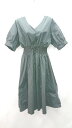 ◇ ◎ niceclaup ナイスクラップ 大人 綺麗め シンプル ロング丈 ワンピース サイズ160-165 ブラック レディース E 【中古】