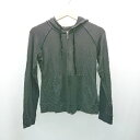 ◇ 23区 ジップアップ フード カジュアル 羽織り ポケット 長袖 パーカー サイズ38 ブラック レディース E 【中古】