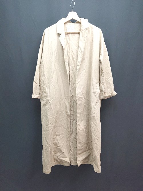 ◇ Scrap Book スクラップブック ロング丈 秋 春 カジュアル 薄手 長袖 コート サイズF ベージュ レディ..