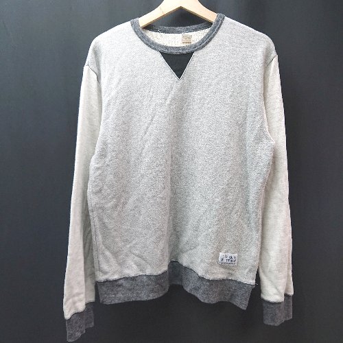 ◇ gym master ジムマスター クルーネック 無地 裏毛 長袖 スウェット サイズL グレー レディース E 【中古】 ◇ gym master ジムマスター クルーネック 無地 裏毛 長袖 スウェット サイズL グレー レディース E 【中古】