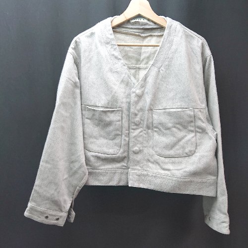 ◇ NEPLA. ネプラ フロントボタン Vネック カジュアル シンプル 長袖 ジャケット サイズ1 グレー メンズ E 【中古】 ◇ NEPLA. ネプラ フロントボタン Vネック カジュアル シンプル 長袖 ジャケット サイズ1 グレー メンズ E 【中古】