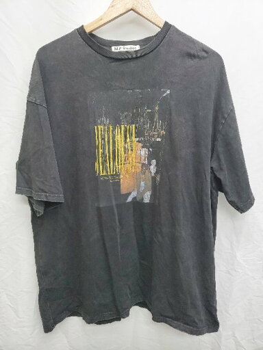 ◇ M.P Studios エムピーストゥディオ プリント カジュアル 半袖 Tシャツ カットソー サイズ3 ブラック メンズ P 【中古】 ◇ M.P Studios エムピーストゥディオ プリント カジュアル 半袖 Tシャツ カットソー サイズ3 ブラック メンズ P 【中古】
