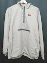 ◇ ellesse エレッセ ロゴ刺繍 カジュアル 長袖 アノラックパーカー サイズF ベージュ レディース P 【中古】
