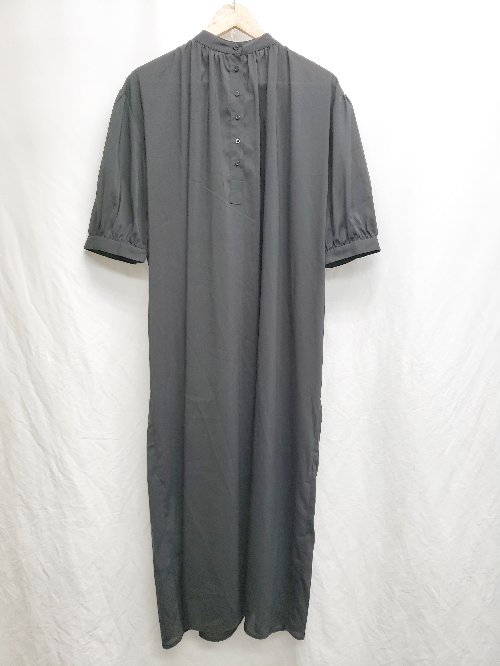 ◇ STYLEMIXER スタイルミキサー シアー 五分袖 ロング ワンピース サイズF ブラック レディース P 【中古】