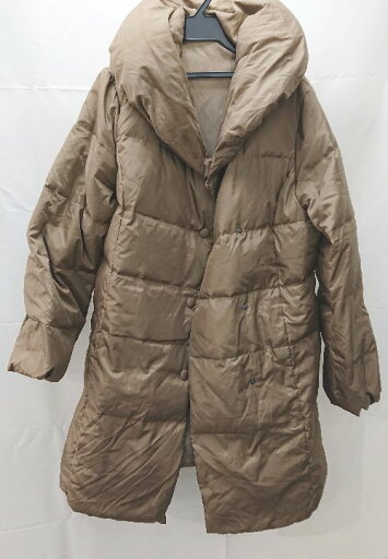 ■ 株式会社YAGI ヤギ ロング 長袖 コクーンダウン ジャケット コート サイズL カーキ系 レディース E 【中古】 ■ 株式会社YAGI ヤギ ロング 長袖 コクーンダウン ジャケット コート サイズL カーキ系 レディース E 【中古】