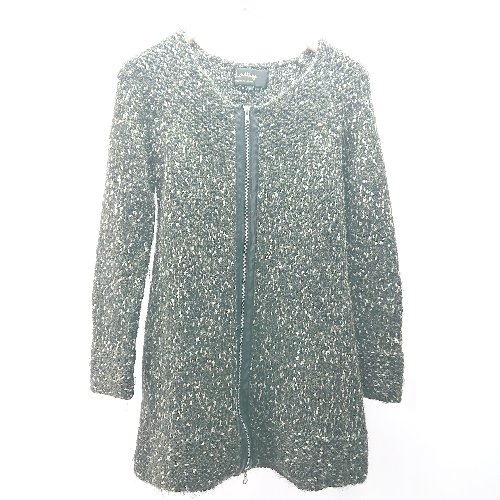◇ LE CIEL BLEU ルシェルブルー ジップアップ ケーブル 起毛 秋冬物 長袖 ニット サイズF グリーン系 レディース E 【中古】 ◇ LE CIEL BLEU ルシェルブルー ジップアップ ケーブル 起毛 秋冬物 長袖 ニット サイズF グリーン系 レディース E 【中古】