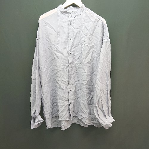 ◇ select MOCA セレクト モカ 薄手 ノーカラー ボタン シンプル 透け感 長袖 シャツ サイズF パープル系 レディース E 【中古】 ◇ select MOCA セレクト モカ 薄手 ノーカラー ボタン シンプル 透け感 長袖 シャツ サイズF パープル系 レディース E 【中古】
