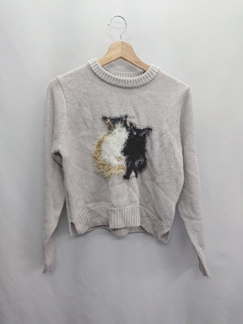 ◇ ⊇ GRL グレイル ニット素材 長袖 セーター サイズM ピンクベージュ系 レディース E 【中古】