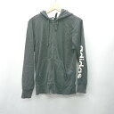 ◇ ⊇ adidas アディダス コットン系 長袖 パーカー サイズM ブラック レディース E 【中古】