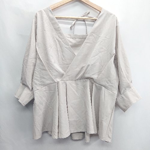 ◇ ⊂ Lutique ルティーク 長袖 チュニック サイズ4L ベージュ レディース E 【中古】