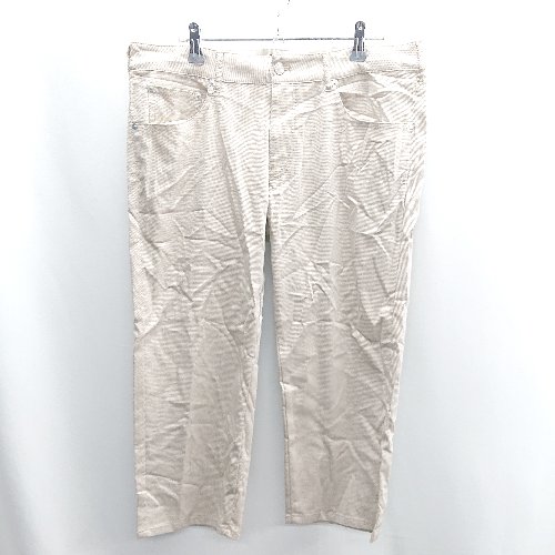 ◇ ⊂ Φ MEN'S BIGI COOLMAX ドビーストレッチ クロップドパンツ サイズ03 ベージュ メンズ E 【中古】