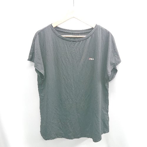 ◇ Θ Φ FILA フィラ 半袖 Tシャツ サイズLL ブラック レディース E 【中古】