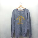 ◇ ⊇ 株式会社 メイデンカンパニー コットン100% 長袖 トレーナー サイズXL ブルー系 レディース E 【中古】
