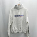 ◇ ⊇ muahmuah ムーアムーア ハイネック 裏起毛 長袖 トレーナー サイズ F ホワイト系 レディース E 【中古】(4)