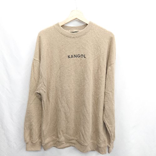 ◇ ⊇ KANGOL カンゴール 綿混合 長袖 トレーナー サイズF キャメル系 レディース E 【中古】
