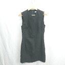 ◇ ⊂Φ ZARA ザラ ノースリーブ ひざ丈 ワンピース サイズS ブラック レディース E 【中古】