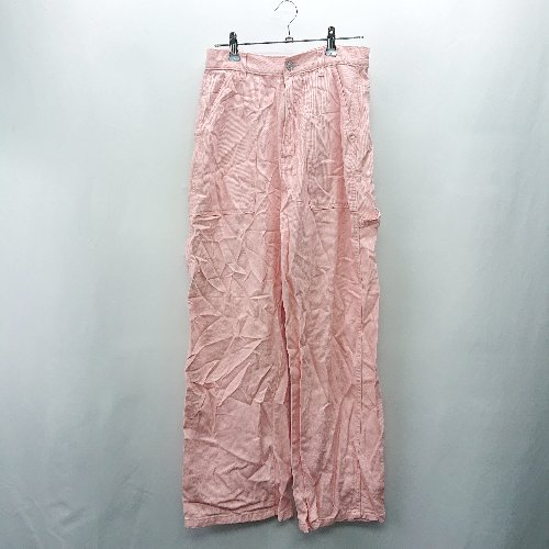 ◇ Θ BONLECILL ボンルシール 綿 ワイドパンツ サイズM ピンク系 レディース E 【中古】 ◇ Θ BONLECILL ボンルシール 綿 ワイドパンツ サイズM ピンク系 レディース E 【中古】
