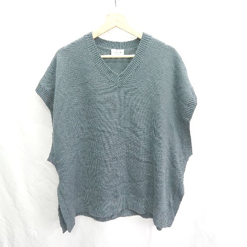 ◇ ⊇ JUNRED ジュンレッド ニットベスト サイズM グレー系 メンズ E 【中古】