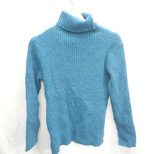 ◇ ⊇ select MOCA セレクト モカ タートルネック 長袖 ニット セーター サイズF ブルー系 レディース E 【中古】 ◇ ⊇ select MOCA セレクト モカ タートルネック 長袖 ニット セーター サイズF ブルー系 レディース E 【中古】