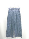 ◇ ⊇ THROW by SLY スロー バイ スライ ワイドスデニムパンツ サイズ0 インディゴブルー レディース E 【中古】(4)
