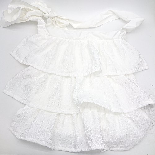 ◇ Θ apres jour アプレジュール ペプラムフリル ショルダーバック ホワイト レディース E 【中古】