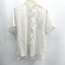 ◇ ⊂Φ Melan Cleuge メランクルージュ 綿混合 シアー バックスリット 半袖 シャツ サイズF ベージュ系 レディース E 【中古】(4)