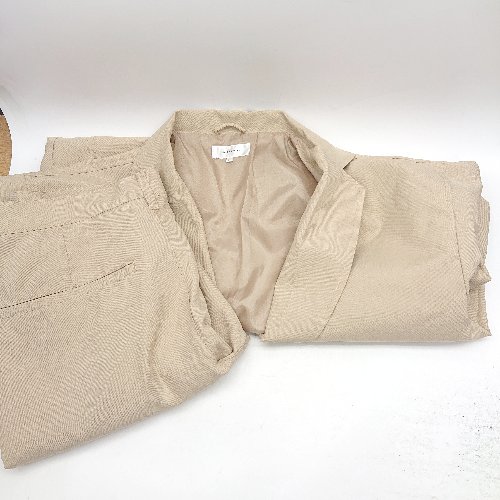 ◇ ⊇ Rocky Monroe ロールアップ S ジャケット パンツ セットアップ サイズL ベージュ系 メンズ E 【中古】