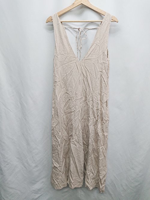 ◇ ⊂ ROPE PICNIC ロペピクニック 袖なし サロペット サイズ36 ベージュ レディース E 【中古】
