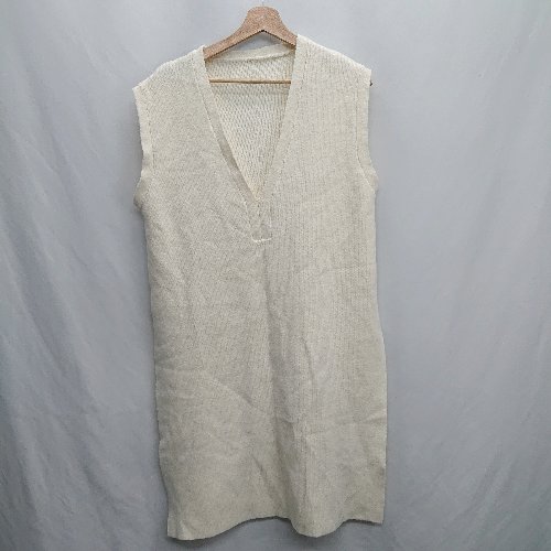 ◇ ⊇ ESICA エシカ ニット ジレベスト サイズF アイボリー レディース E 【中古】