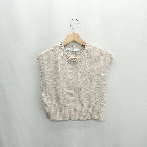 ◇ ⊂ Φ FRAMeWORK フレームワーク ニット ベスト サイズ表記なし ベージュ系 レディース E 【中古】