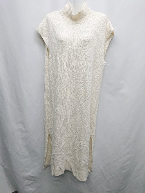 ◇ ⊇ BANANA REPUBLIC バナナリパブリック ロング ワンピース サイズL アイボリー系 レディース E 【中古】