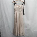 ◇ ⊂ one after another NICE CLAUP ⊂ Φ ワンピース サイズF ベージュ系 レディース E 【中古】
