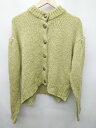 ◇ ⊇ select MOCA メダルボタン ハイネック 長袖 ニット カーディガン サイズF グリーン レディース P 【中古】(4)