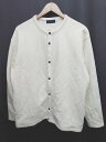 ◇ Θ BACK NUMBER バックナンバー スナップボタン 長袖 カーディガン サイズL クリーム メンズ P 【中古】